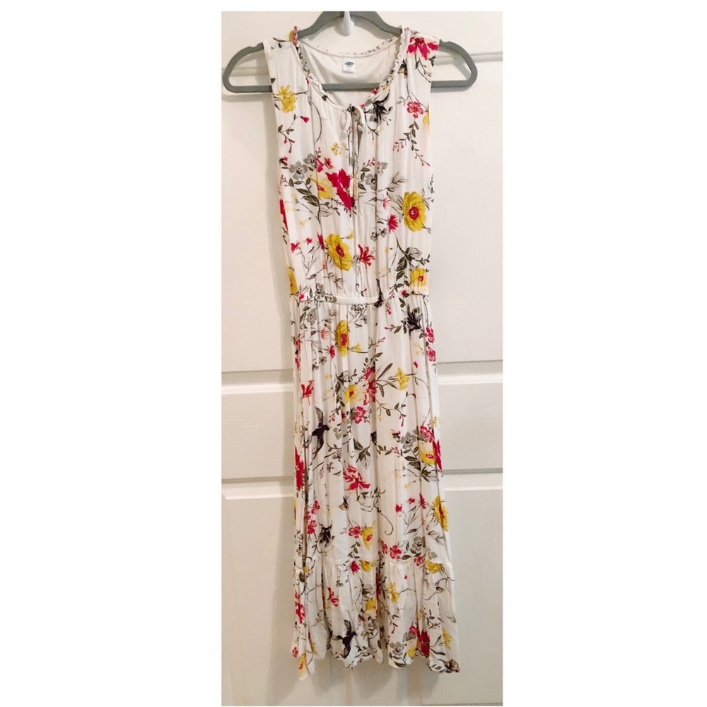 Midi Floral Ruffle Dress - Old Navy